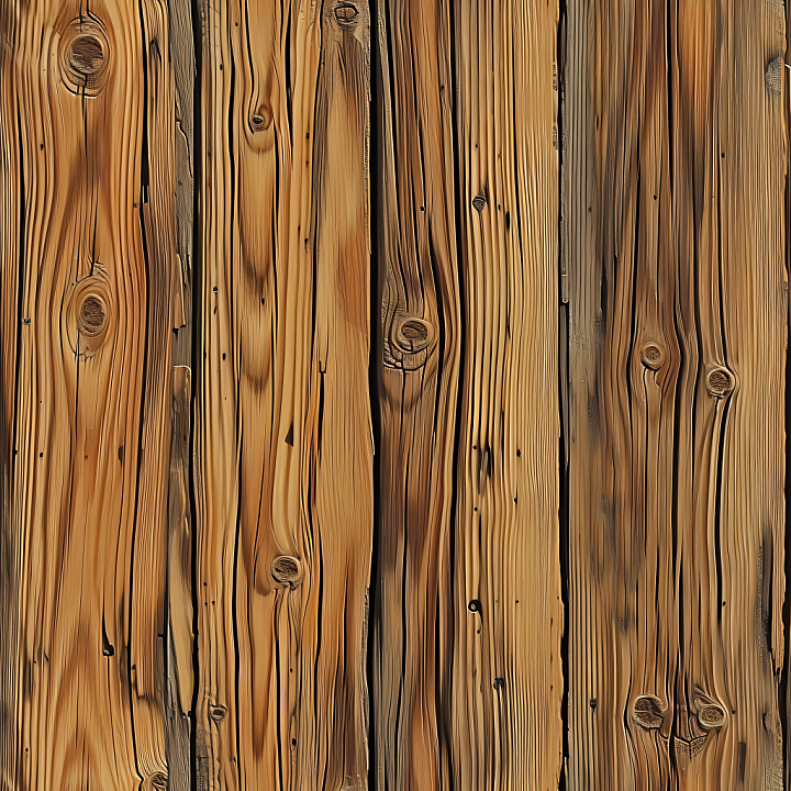 Weathered Pine Wood Planks with Knots and Grain seamless PBR texture preview