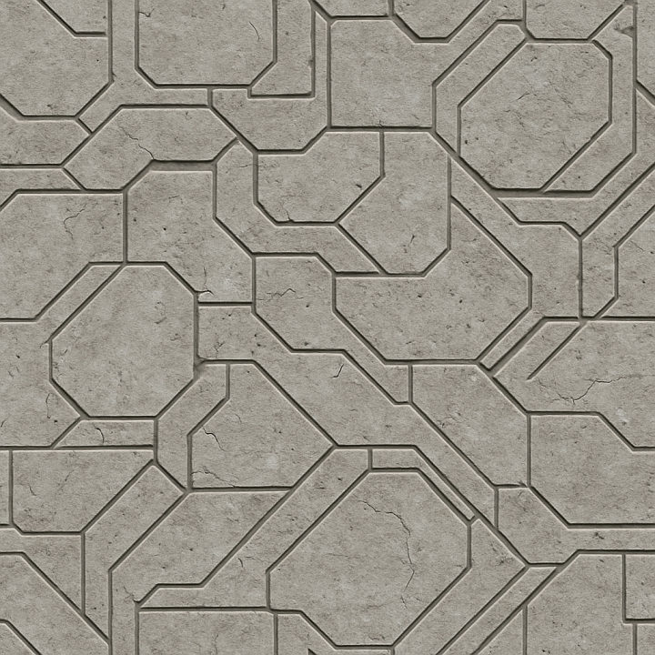 Futuristic Limestone seamless PBR texture preview