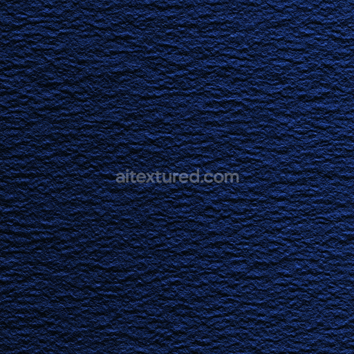 Seamless 3D Felt PBR Texture Featuring Deep Blue Dense Wool-Like Surface