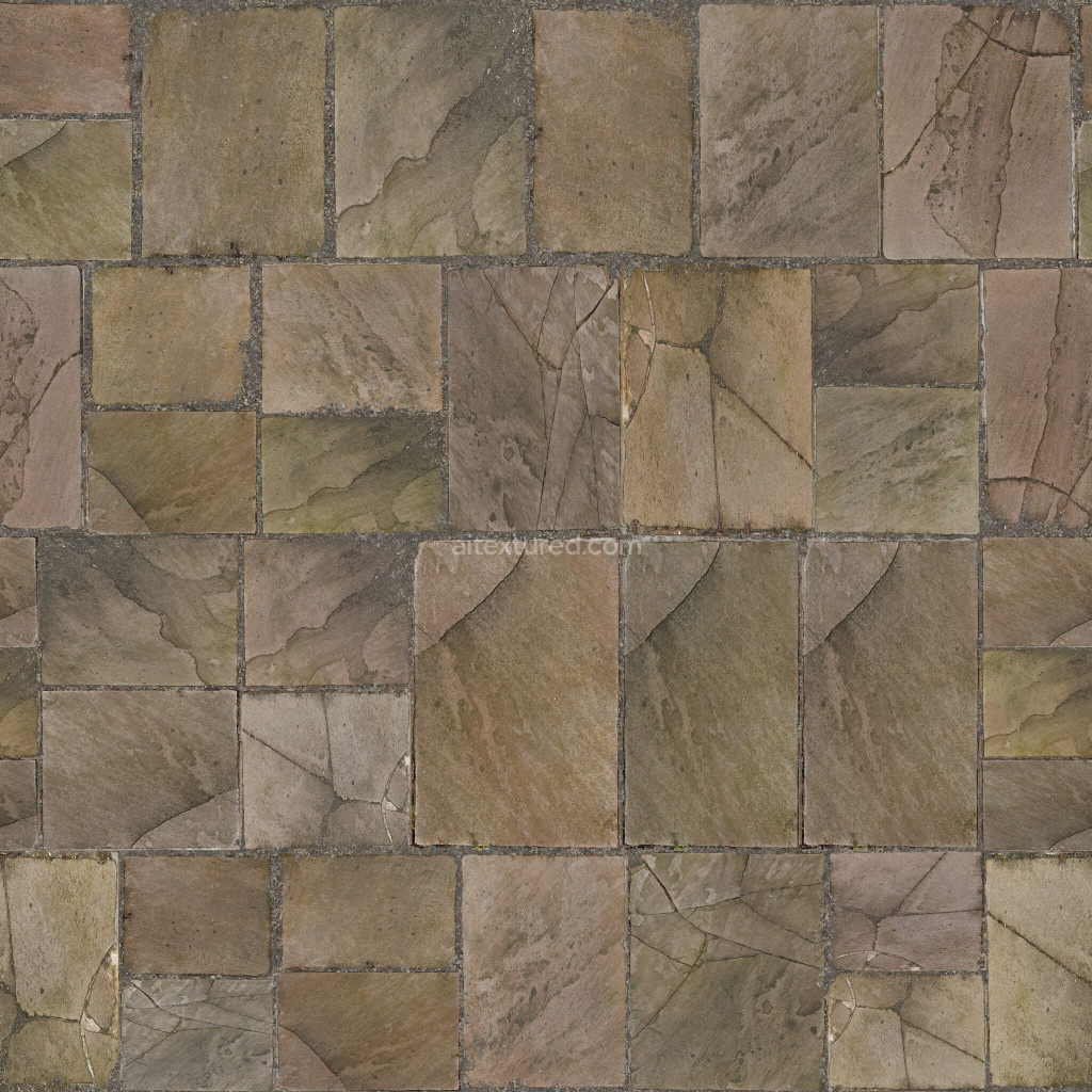 Seamless PBR tile texture in earthy tones