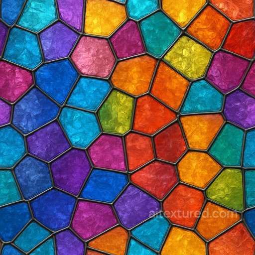 Shiny Stained Glass Seamless Texture seamless Glass PBR texture
