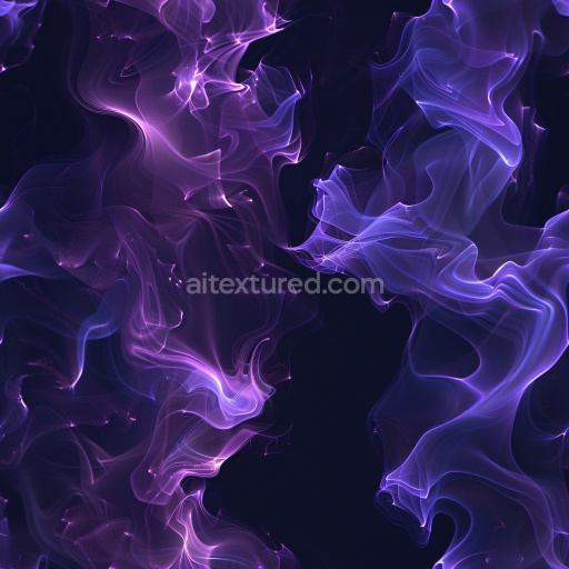 Seamless 3D PBR Texture of Purple Translucent Smoky Flowing Patterns