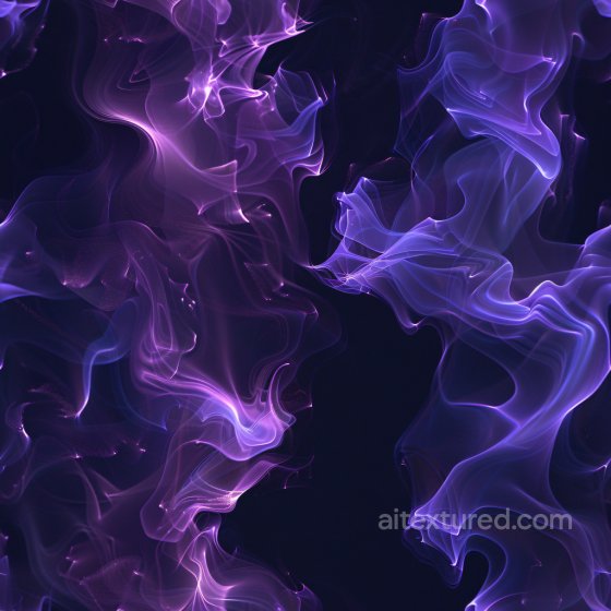 Glossy Texture of Purple Translucent Smoky Flowing Patterns Glossy texture preview