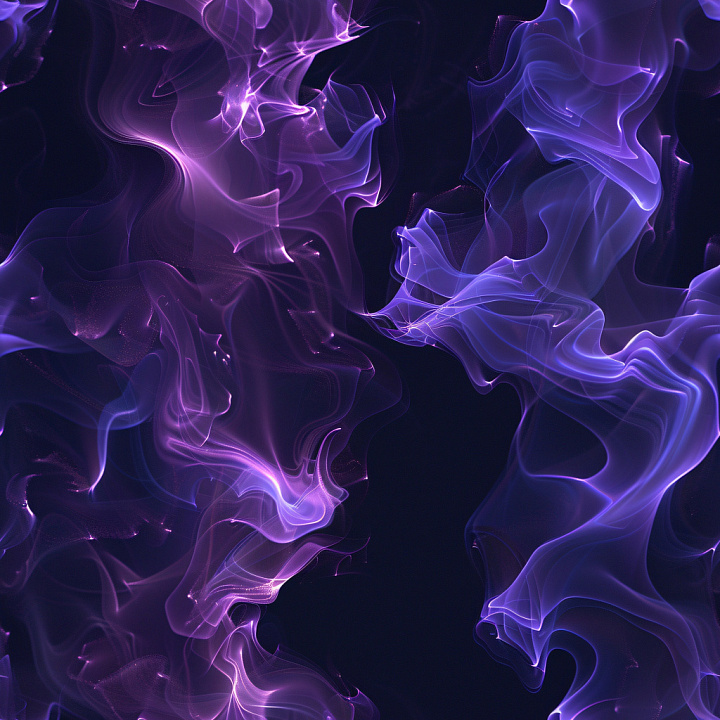 Glossy of Purple Translucent Smoky Flowing Patterns seamless PBR texture preview
