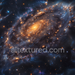 seamless Seamless 3D Spiral Galaxy PBR Texture with Luminous Star Clusters texture 8k free download PBR