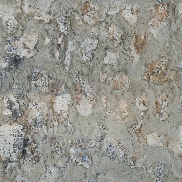 Coral Fort Wall - Coastal Coral Fort Fort Wall Weathered seamless PBR texture preview