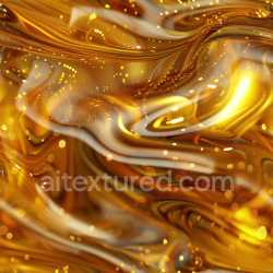 seamless Seamless 3D PBR Texture of Glossy Amber Liquid with Flowing Gold Highlights texture 8k free download PBR