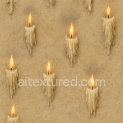 seamless Seamless 3d texture pbr 8k candle wax with dripping wax and candle flame highlights texture 8k free download PBR