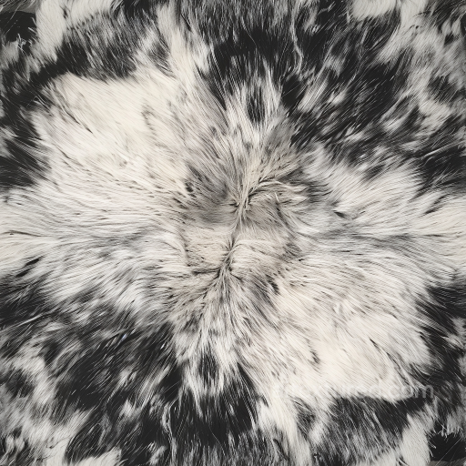 Black and White Cowhide Fur Leather PBR Texture with Natural Hair Grain seamless Leather PBR texture