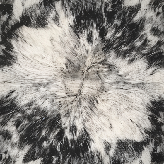 Black and White Cowhide Fur Leather PBR Texture with Natural Hair Grain Leather texture preview