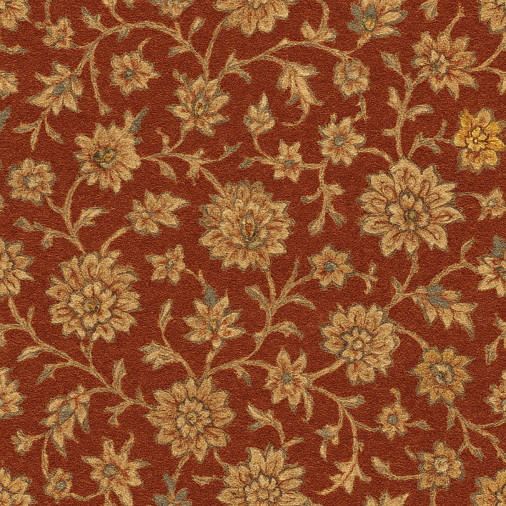 Ornate Wool Carpet seamless PBR texture preview