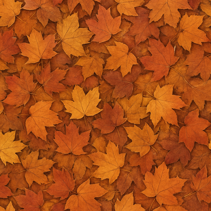 Fine Autumn Leaves seamless PBR texture preview