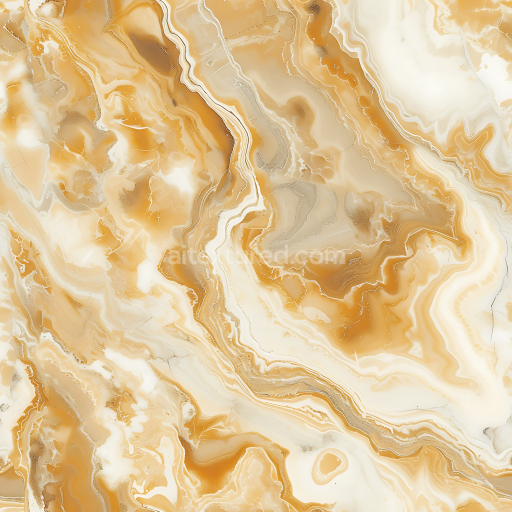Seamless 3D Crema Caramel Natural Marble PBR Texture with Warm Vein Patterns
