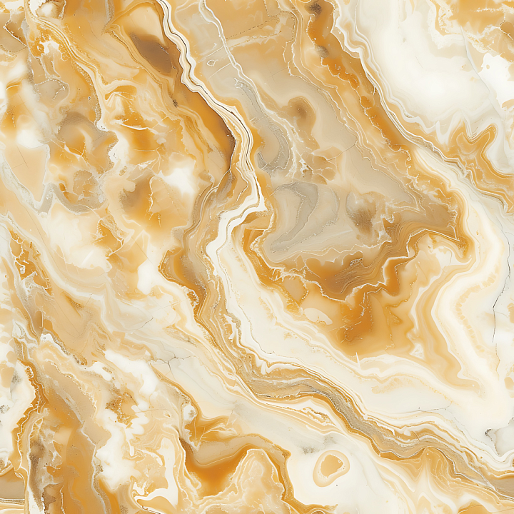 Crema Caramel Natural Marble with Warm Vein Patterns seamless PBR texture preview