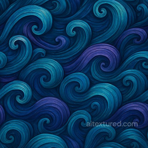 Fantasy Wave Seamless Texture seamless Water PBR texture