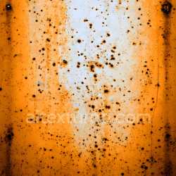 seamless Seamless 3D PBR rusty metal texture with scattered pitted holes and orange corrosion texture 8k free download PBR