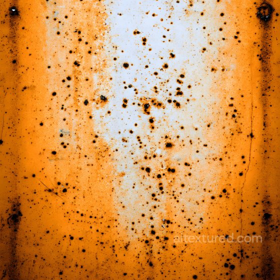Rusty Metal Texture With Scattered Pitted Holes And Orange Corrosion Rust texture preview