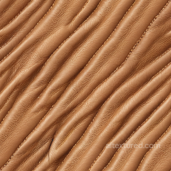 Wrinkled Natural Brown Leather PBR Texture with Fine Grain Leather texture preview