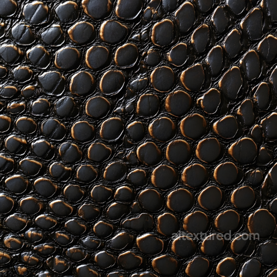 Reptilian Black Scales PBR Skin Texture with Glossy Organic Detailing Skin texture preview
