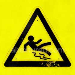 seamless Sign Warning Yellow Hazard Safety Graphic Icon Caution Symbol Texture texture 8k free download PBR