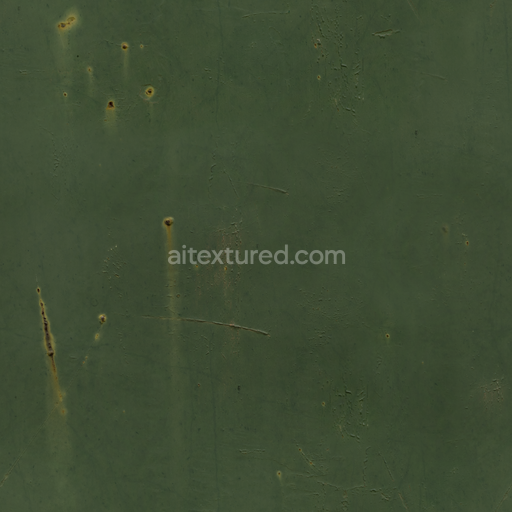 Industrial Canister Metal — Green Metal Canister Metal Outdoor — PBR seamless 3D texture