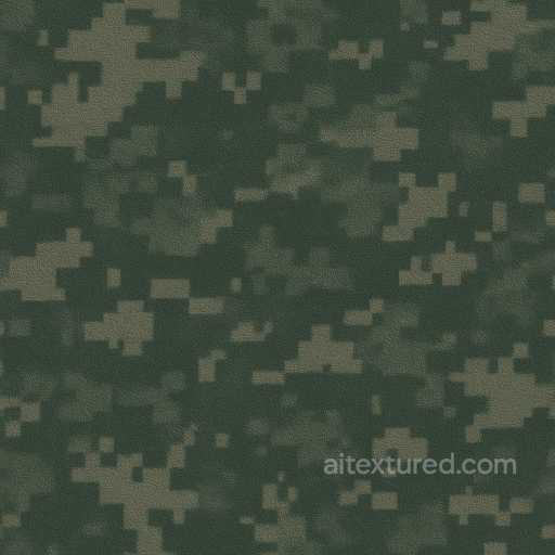 Forest Green Digital Camo Surface seamless Color Camouflage PBR texture