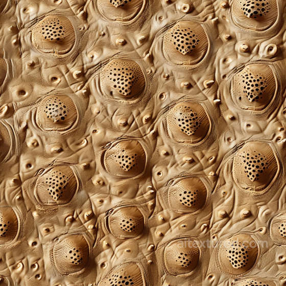 Tan Exotic Reptile Leather PBR Texture with Raised Scales Leather texture preview