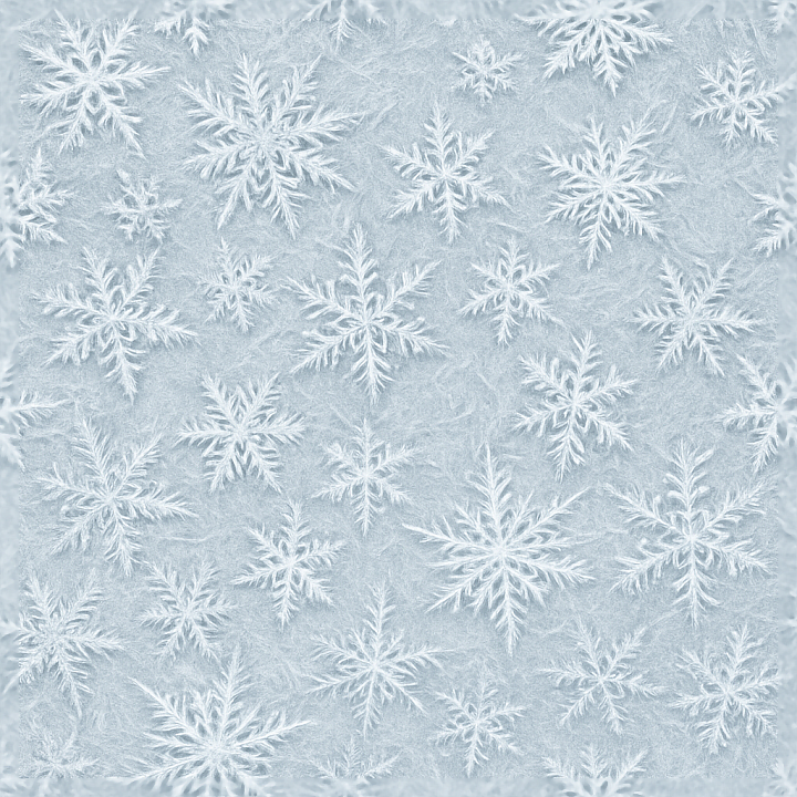 Showing Snowflakes On Icy Frost With Rime Ice And Hoarfrost seamless PBR texture preview