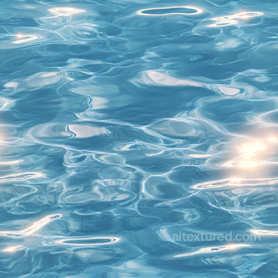 Pool Water Texture Featuring Calm Shimmering Ripples and Light Reflections Water texture preview