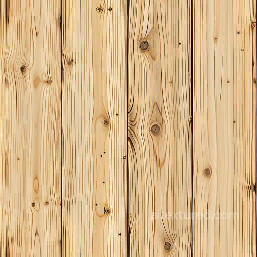 Pine Wood PBR Texture with Natural Knots and Light Grain seamless Wood PBR texture
