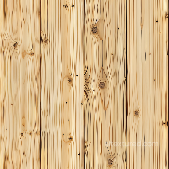 Pine Wood PBR Texture with Natural Knots and Light Grain Wood texture preview