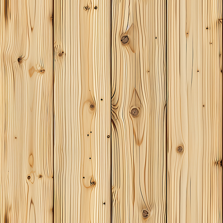 Pine Wood with Natural Knots and Light Grain seamless PBR texture preview