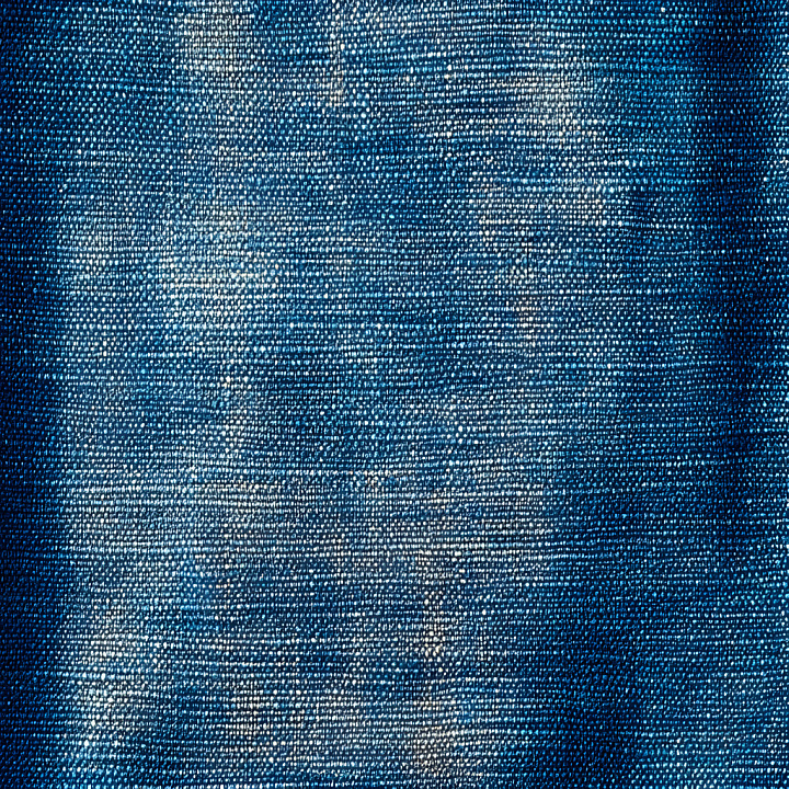 Cracked Denim Fabric With Worn Blue Fibers And Distressed Pattern seamless PBR texture preview