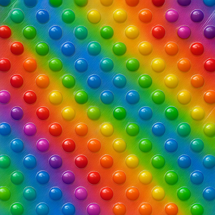 Dotted Pattern Furniture Plastic Surface With Vibrant Colors And Glossy… seamless PBR texture preview