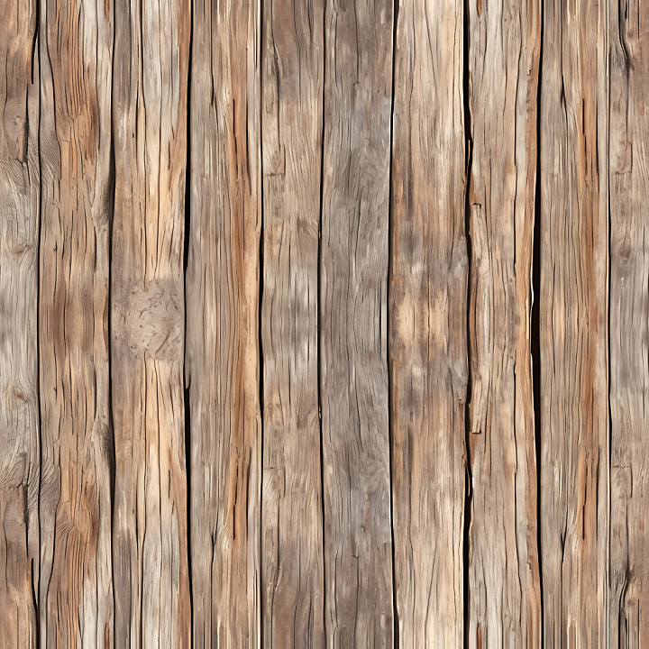 Rustic Aged Wood Planks with Weathered Grain seamless PBR texture preview