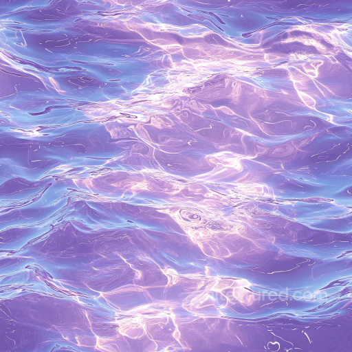Fantasy Iridescent Water Surface Seamless Texture with Soft Wave Patterns seamless Water PBR texture