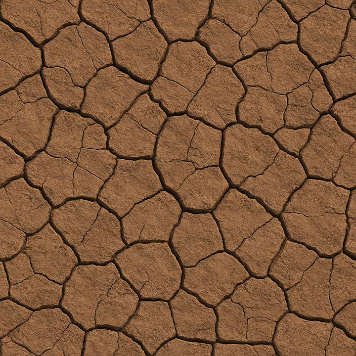 Patterned Clay Soil seamless PBR texture preview