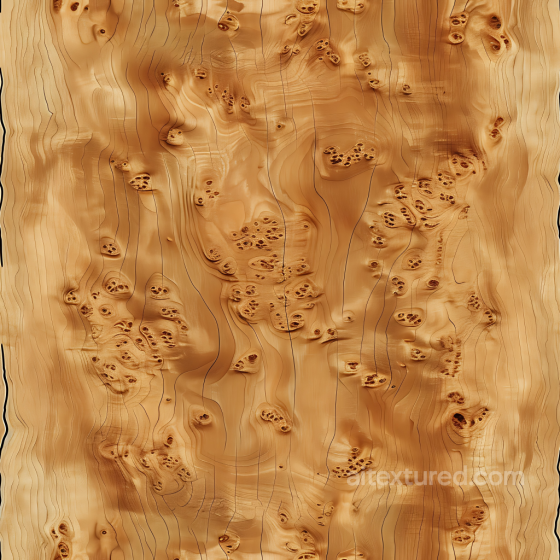 Birch Wood Burl PBR Texture with Knots and Grain Detail Wood texture preview
