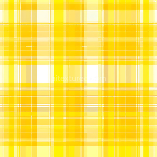 Seamless 3D PBR Yellow Plaid Brushed Metal Texture with Geometric Grid Pattern