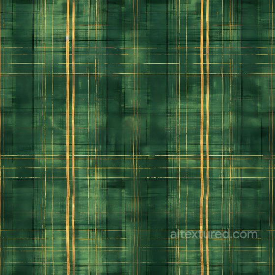 Brushed Metal Texture Featuring Green and Gold Plaid Pattern Plaid texture preview