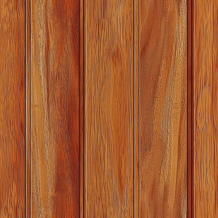 Mahogany Wood Floor Planks with Rich Grain and Warm Finish seamless PBR texture preview
