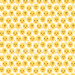 seamless Seamless 3D PBR Texture with Cartoon Yellow Happy Face Pattern texture 8k free download PBR