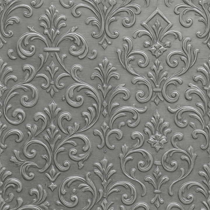 Ornate Aluminum seamless PBR texture preview