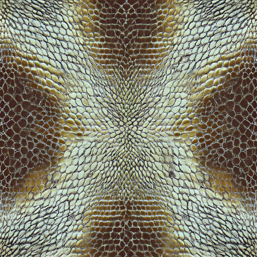 Seamless 3D PBR reptilian skin texture with detailed scales and natural gloss