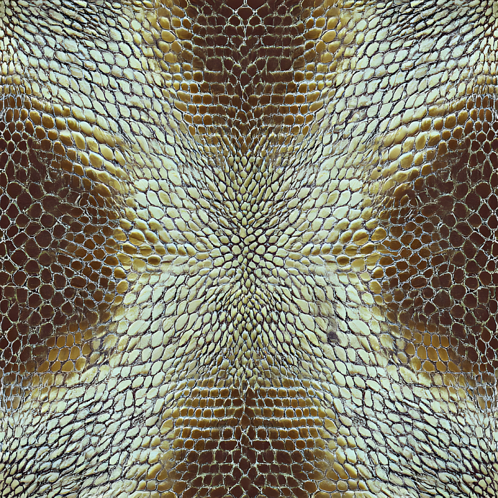 Reptilian Skin With Detailed Scales And Natural Gloss seamless PBR texture preview