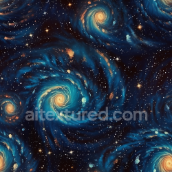 seamless Seamless 3D Spiral Galaxy Nebula PBR Texture with Luminous Cosmic Swirls texture 8k free download PBR
