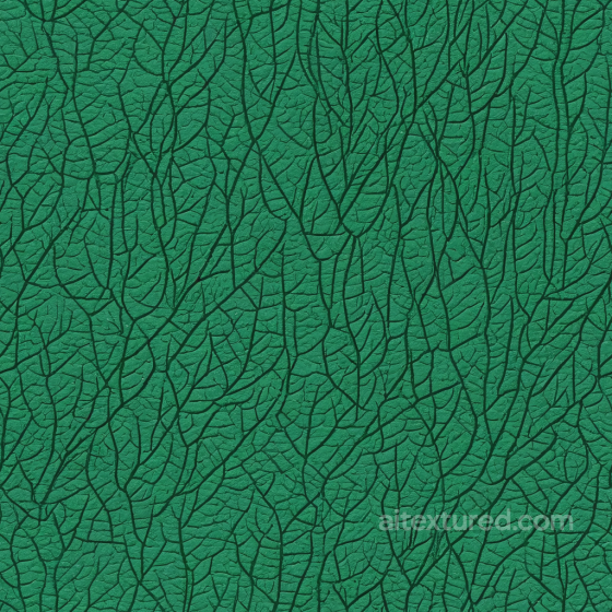 Of Cracked Green Leather With Intricate Vein-Like Patterns Leather texture preview