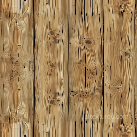 Rustic Pine Wood Planks PBR Texture with Knots and Grain Wood texture preview