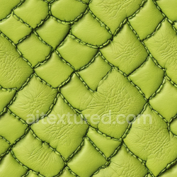 seamless Seamless 3D PBR texture of lime green stitched patchwork leather with subtle wrinkles texture 8k free download PBR