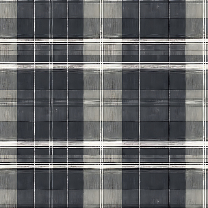 Black and Gray Subtle Plaid Fabric Pattern seamless PBR texture preview